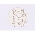 E1630 GS Banut Ag 925 "Mom&Baby" 16.5mm, 0.3mm 1 buc