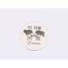 E1631 GS Banut Ag 925 "Best friends Forever" 16.5mm, 0.3mm 1 buc