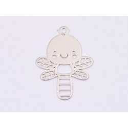 E1636 N Pandant Ag 925 "Albinuta filigranata" 23x17.5mm, 0.5mm 1 buc