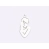 E1647 G Charm Ag 925 "Mom & baby" 21x10mm, 0.5mm 1 buc