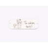 E1664 G Tablita Ag 925 "Te iubim, tati!" 23x8mm, 0.5mm 1 buc