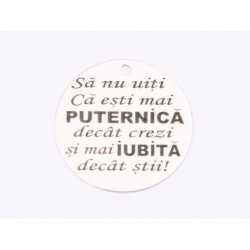 E1695 GS Pandant Ag 925 Esti mai puternica 16.5mm, 0.3mm 1 buc