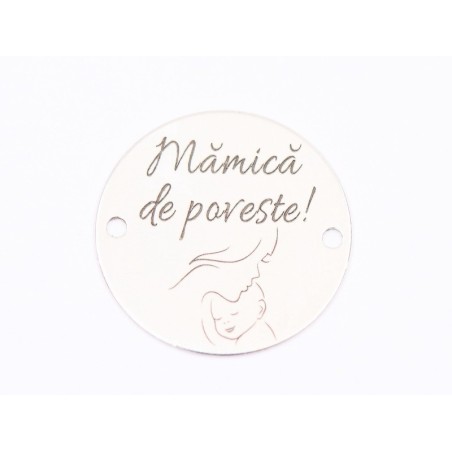 E1697 GS Pandant Ag 925"Mamica de poveste"16.5mm, 0.3mm 1 buc