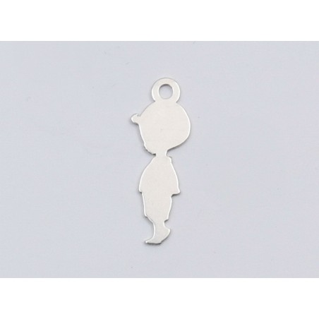 E1700-N-Charm baietel decupat 20x7.5mm 0.5mm 1 buc