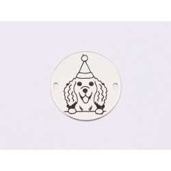 E1766 GS Link Ag 925 Christmas Dog, Cocker Spaniel, 16.5mm, 0.3mm 1 buc E1766 GS Link Ag 925 Christmas Dog, Cocker Spaniel, 16.5mm, 0.3mm 1 buc