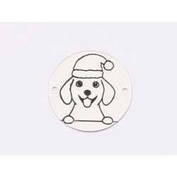 E1773 GS Link Ag 925 Christmas Dog, model 3, 16.5mm, 0.3mm 1 buc E1773 GS Link Ag 925 Christmas Dog, model 3, 16.5mm, 0.3mm 1 buc
