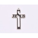 E1789 G Pandant Ag 925 Cruce Jesus , 22.5x14x0.6 mm 1 buc