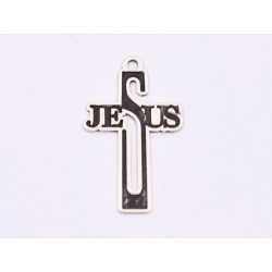 E1789 G Pandant Ag 925 Cruce Jesus , 22.5x14x0.6 mm 1 buc