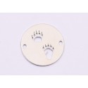 E1814 N Link Ag 925 Paw prints , 13mm, 0.5mm 1 buc