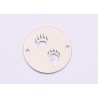 E1814 N Link Ag 925 Paw prints , 13mm, 0.5mm 1 buc