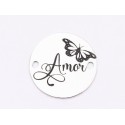 E1843 G Link Ag 925 Amor, 12mm, 0.3mm - 1 buc