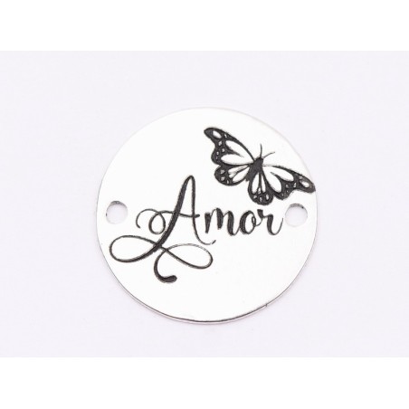 E1843 G Link Ag 925 Amor, 12mm, 0.3mm - 1 buc