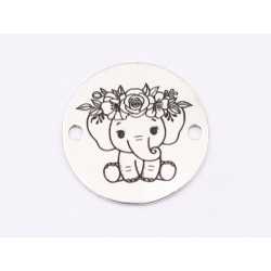 E1854 G Link Ag 925 Baby Elephant, 12mm, 0.3mm - 1 buc