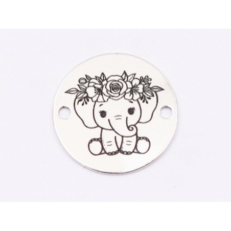 E1854 G Link Ag 925 Baby Elephant, 12mm, 0.3mm - 1 buc