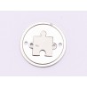 E1856 N Set Ag 925 Puzzle , 17x17x0.5mm, 1 buc