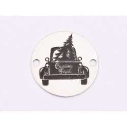 E1872 GS Link Ag 925 Christmascar, 12mm - 1 buc E1872 GS Link Ag 925 Christmascar, 12mm - 1 buc