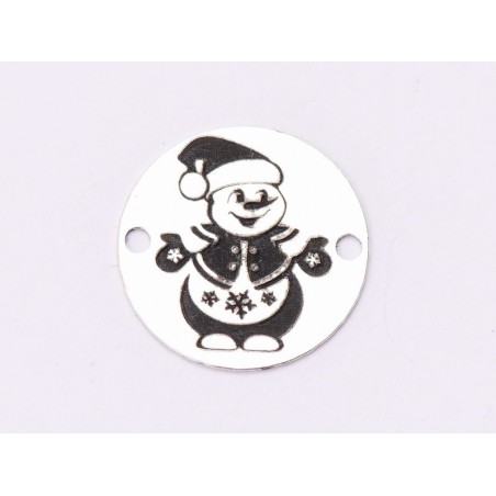 E1878 GS Link Ag 925 Snowman, 12mm - 1 buc