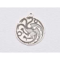 E1889 G Pandant Argint 925 "Dragons"