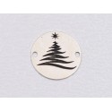 E1891 GS Link Ag 925 Christmas Tree , 12mm - 1 buc