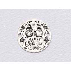 E1894 GS Link Ag 925 Merry Christmas , 12mm - 1 buc E1894 GS Link Ag 925 Merry Christmas , 12mm - 1 buc