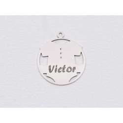 S146 - Charm body bebe personalizabil 18.5x16.5x0.5mm- 1 buc