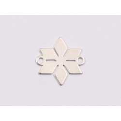 E1908 N Link Ag 925 Fulg de nea, 14.5x14.5mm, 0.5mm - 1 buc E1908 N Link Ag 925 Fulg de nea, 14.5x14.5mm, 0.5mm - 1 buc