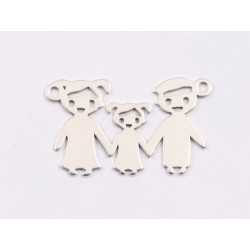 E1914 N Link Ag 925 Familie MFT 21.5x13mm, 0.6mm - 1 buc