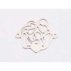 E1918 N Link Ag 925 Familie model filigranat pt bratara 18.5x17.5mm, 0.6mm - 1 buc