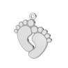 G1277-Charm picioruse 21x16mm 0.5mm 1buc