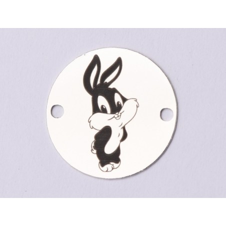 E0837-GS-Link argint 925 baby Bugs bunny 16.5mm 0.33mm 1 buc