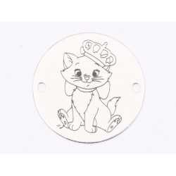 E1661 GS Link Ag 925 Pisicuta Marie 16.5mm, 0.3mm 1 buc