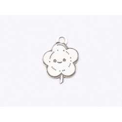 E1731 G Charm Ag 925 Floricica 10x7x0.3mm 1 buc