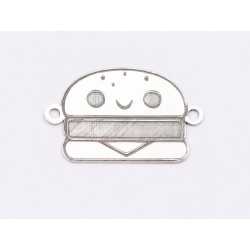 E1735 G Link Ag 925 Burger 18x11x0.3mm 1 buc