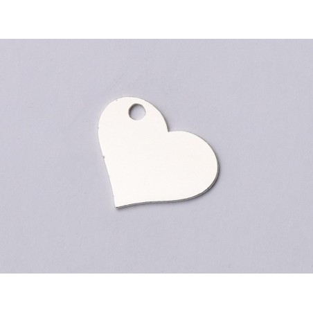 E0828-N Charm inima argint 925 12*10mm 0.5mm grosime 1 buc