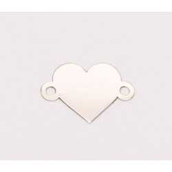 E0245-N-Link inima decupata din Ag 925 dimensiuni 17x23x0.4mm-1buc