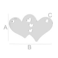 G2007-N-Link argint 925 inimioare 10.70x18x0.5MM-1buc