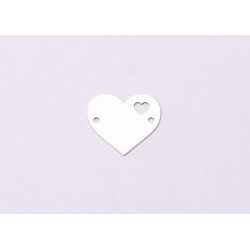 E0599 N Link argint 925 inima 17x16mm 0.4mm grosime-1buc