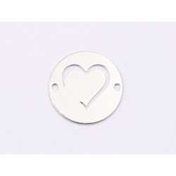 E1779 N Link Ag 925 Inimioara stilizata , 13mm, 0.5mm 1 buc