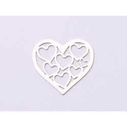 E0842-N-Link argint 925 Inima 16*14.5MM 0.33MM grosime