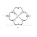 G0272-Charm link trifoi decupat 16.2x21.50mm, 0.50mm