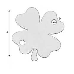 G0786-Charm link trifoi 18mm grosime 0.5mm