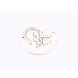 E1687 G Link Ag 925 "Lucky Charm" 12mm, 0.3mm 1 buc