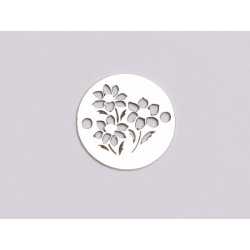 E1122 N Link banut din argint model floral 6, 12mm 0.33mm E1122 N Link banut din argint model floral 6, 12mm 0.33mm