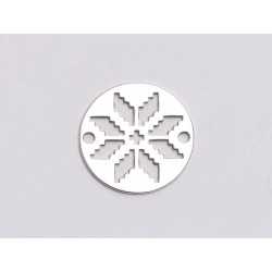 E1128 N Link banut din argint model floral traditional, 12mm 0.33mm E1128 N Link banut din argint model floral traditional, 12mm 0.33mm