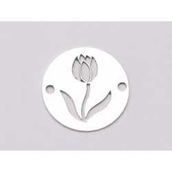 E1136 N Link banut din argint model floral 8, 12mm 0.33mm E1136 N Link banut din argint model floral 8, 12mm 0.33mm