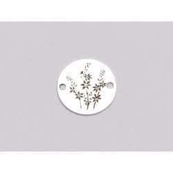 E1118 N Link banut din argint model floral 2, 12mm 0.33mm E1118 N Link banut din argint model floral 2, 12mm 0.33mm
