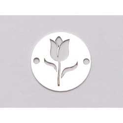 E1138 N Link banut din argint model floral 10, 12mm 0.5mm E1138 N Link banut din argint model floral 10, 12mm 0.5mm