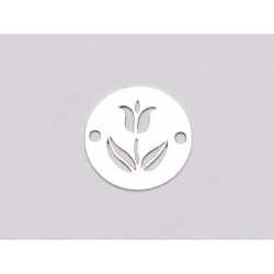 E1117 - N Link banut din argint model floral 1, 12mm 0.5mm E1117 - N Link banut din argint model floral 1, 12mm 0.5mm