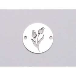 E1139 N Link banut din argint model floral 13, 12mm 0.33mm E1139 N Link banut din argint model floral 13, 12mm 0.33mm