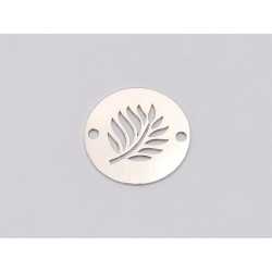 E1154 N Link banut din argint frunza palmier, 12mm 0.33mm E1154 N Link banut din argint frunza palmier, 12mm 0.33mm